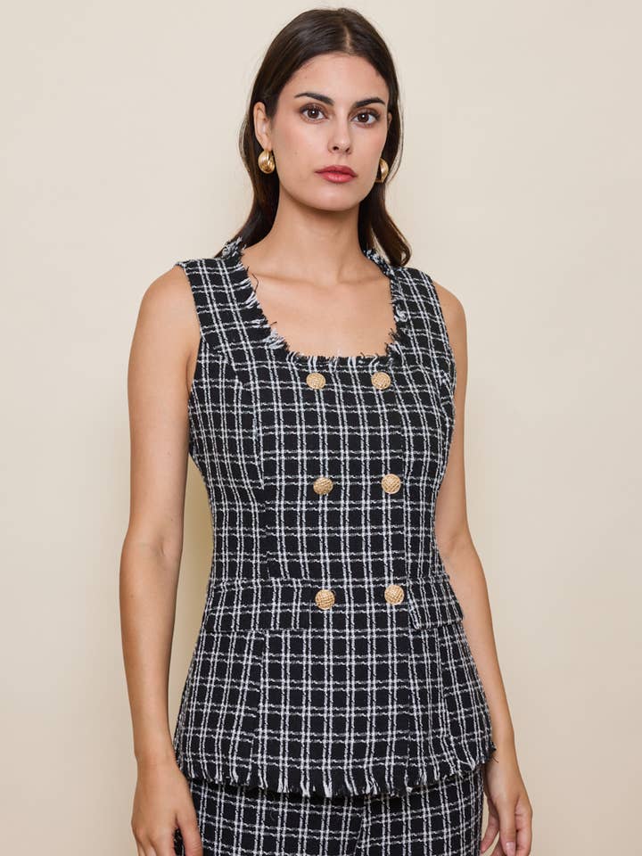 Acacia Paris - Wholesale Top & Pant Set (NOT Loungewear) - Women's - Sleeveless festive set with pants - 3482