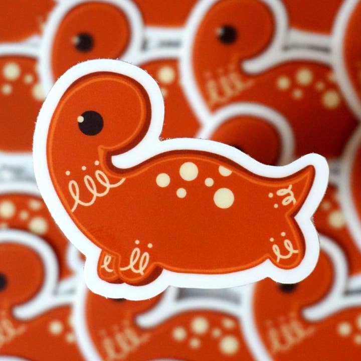 Nessie Gingerbread Sticker for wholesale by Emcatlang