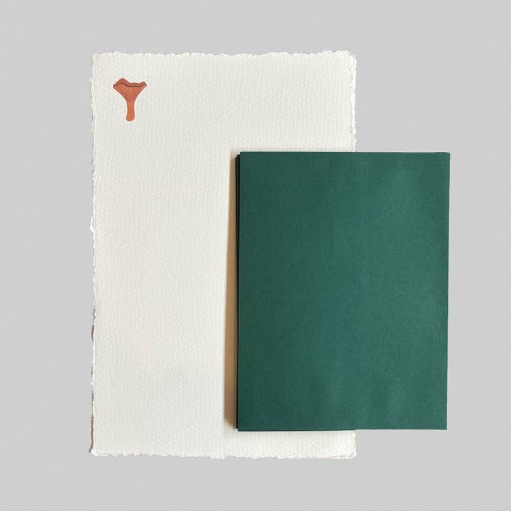 Mushroom Letter Set Stationery / Handmade Paper for wholesale by Moon&June Studio