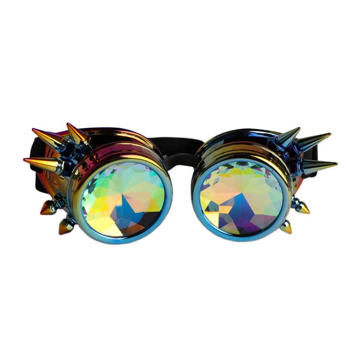 Western Fashion – Großhandel Sonnenbrille – Damen – 68747 - Steampunk-Kaleidoskop-Brille - Psychedelic11