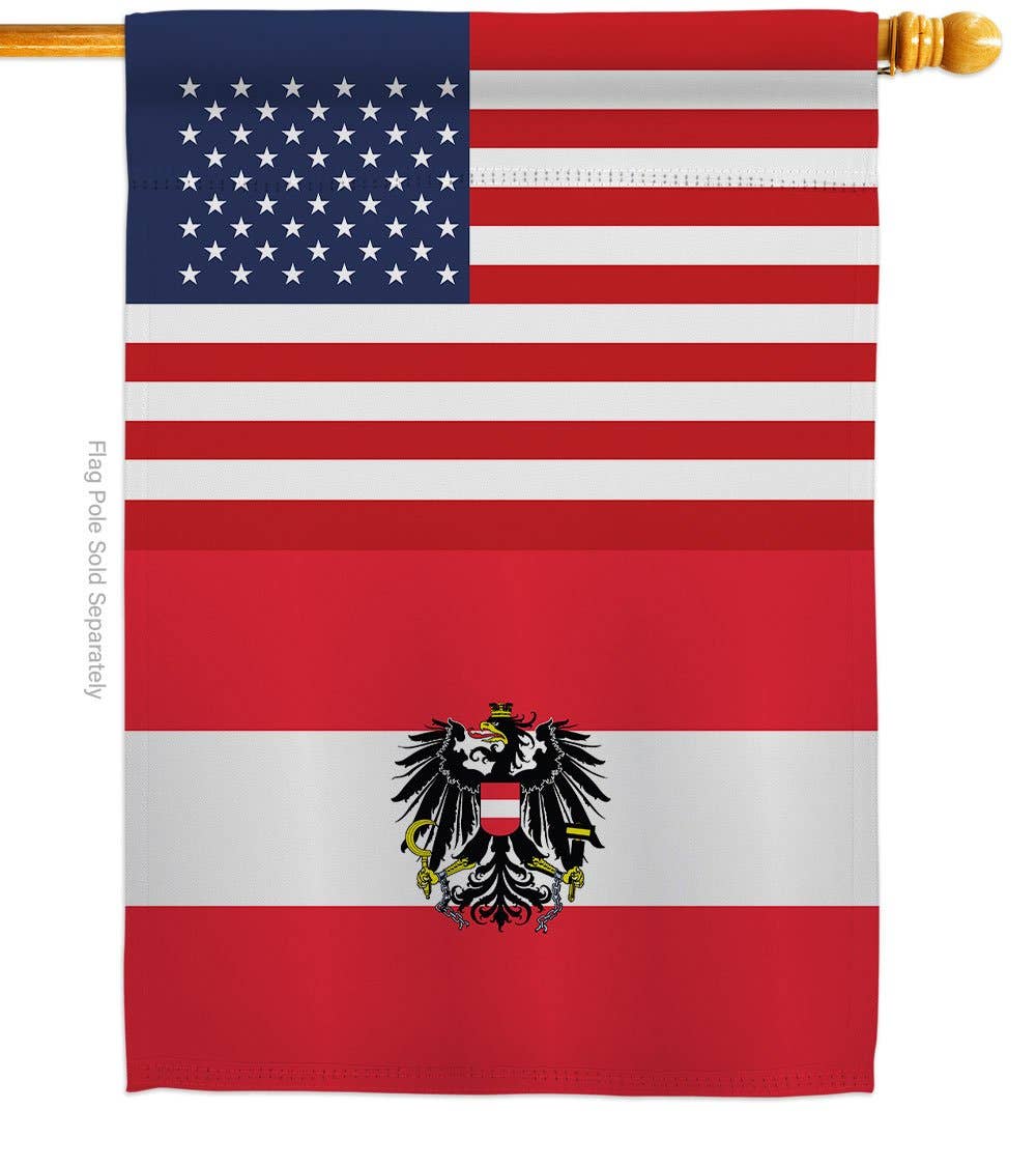 Two Group Flag Co - Vente Drapeaux - Autriche avec Eagle US Friendship Regional Nationality drapeau des États-Unis1