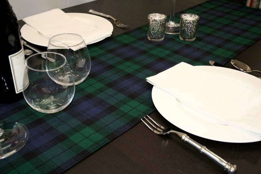 Rennie & Rose - Wholesale Table Runner - Tartan Plaid Hamilton Table Runner2