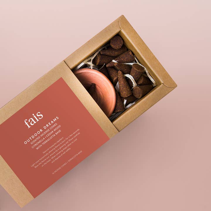 Fais – wholesale Incense – Outdoor Dreams Scented Incense Cones Citronella + Cedar Wood