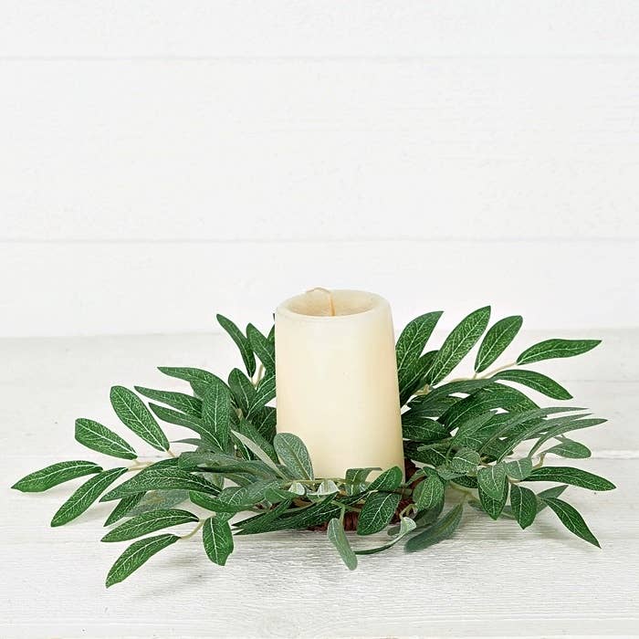 Impressive Enterprises, Inc. - Wholesale Wreath - 31265- 12in (3.5)Wreath-Olive Leaves-2