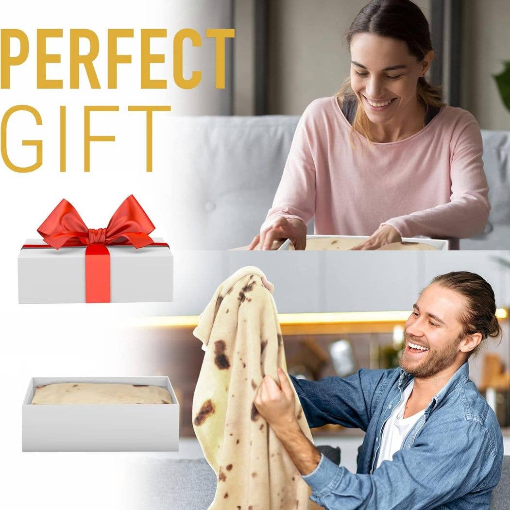 Zulay Kitchen - Vendita all'ingrosso Plaid - Coperta per burrito, motivo: tortilla con farina30