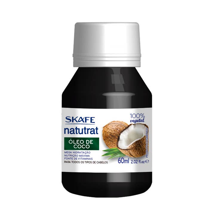 Huile de Coco Skafe Natutrat S.O.S. 60ml – Nutrition et Brillance pour Tous Types de Cheveux pour la vente par Natubrazil
