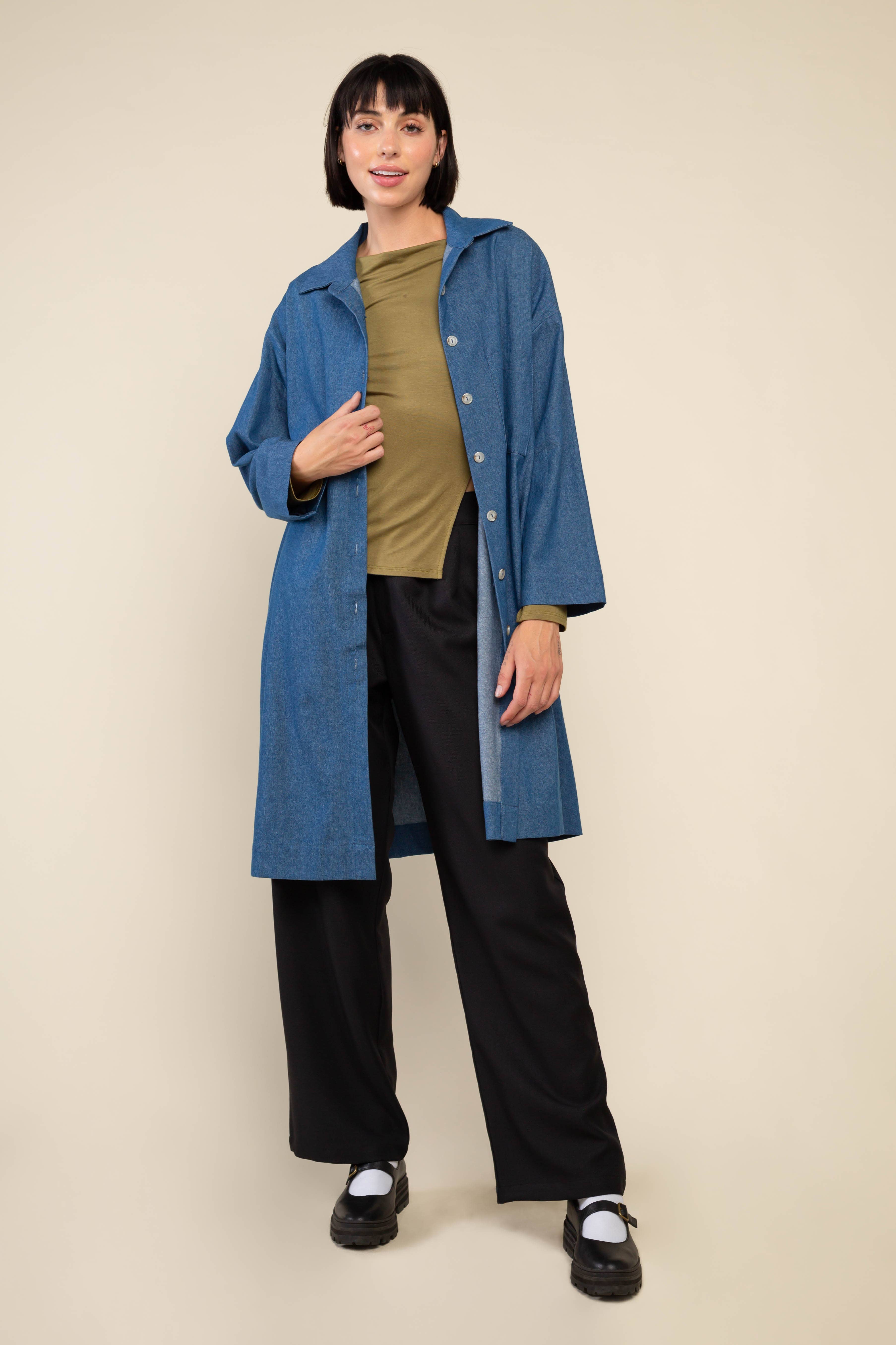 NLT - Wholesale Shirt Jacket/Shacket - Women's - Esme Denim Chore Overshirt3