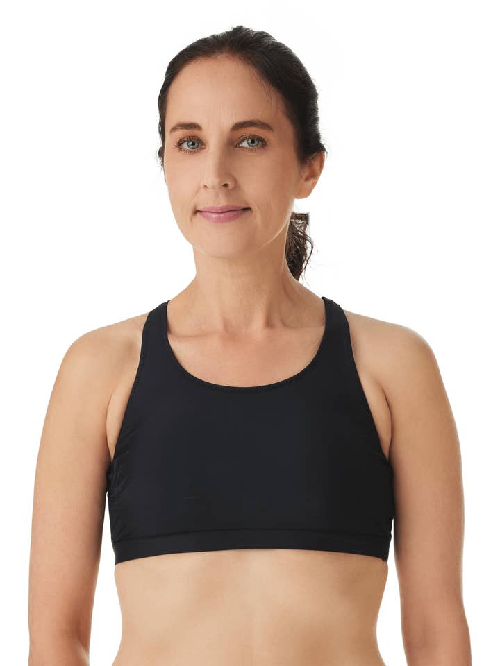 Swimming Crop Top SPF50+ for wholesale by Modest Mermaid