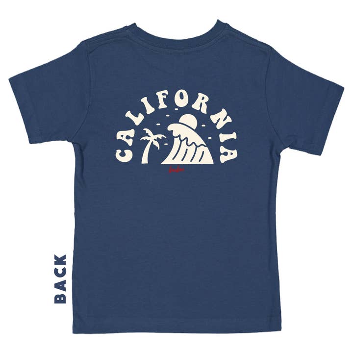 Bubu - Wholesale Screen Printed T-Shirt - Kids - California Surf T-shirt