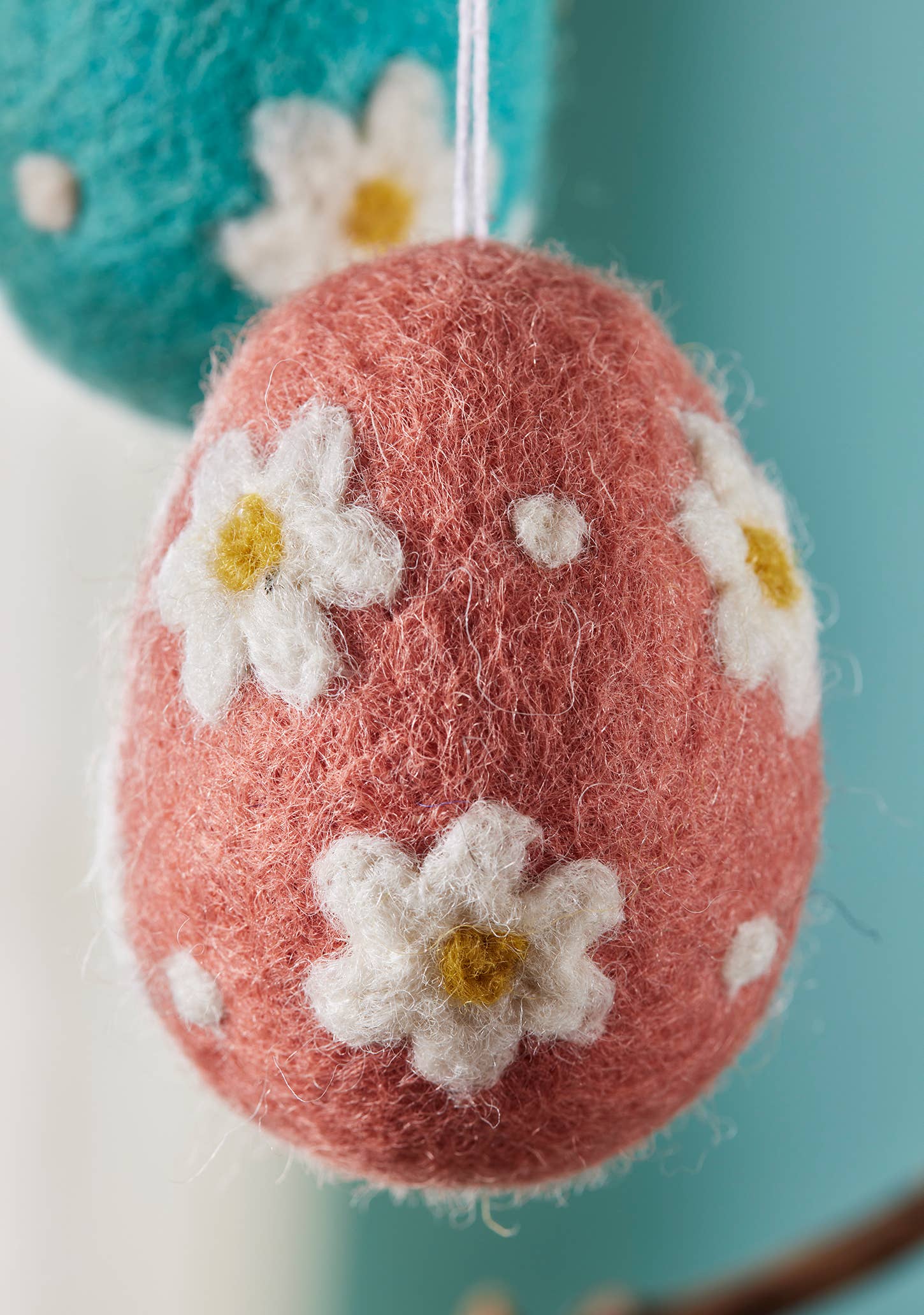 Namaste - Wholesale Ornament - Felt Daisy Egg Decorations2