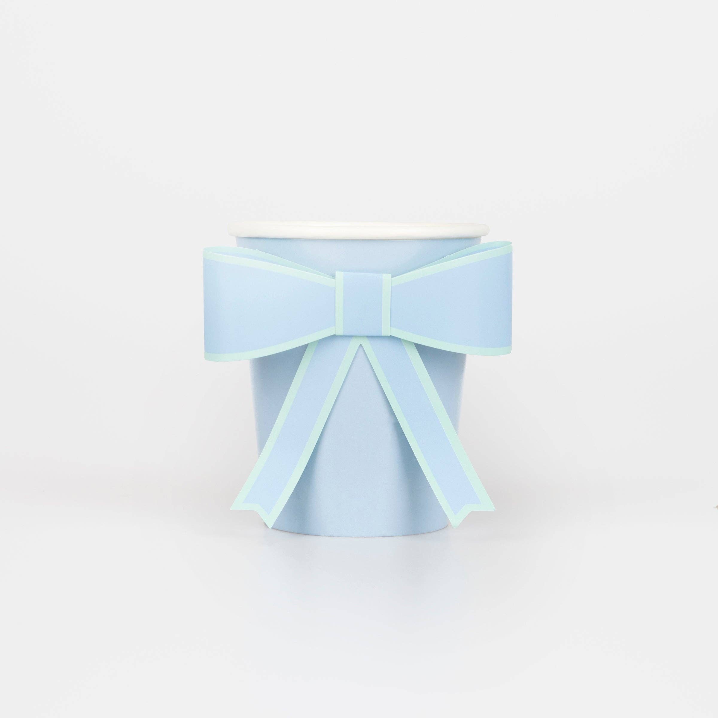 Meri Meri – wholesale Disposable cup – Pastel Bow Cups2