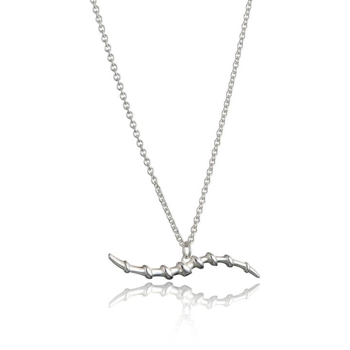 Gazelle Collection Silver Wave Bar Statement Pendant for wholesale by BOO jewellery