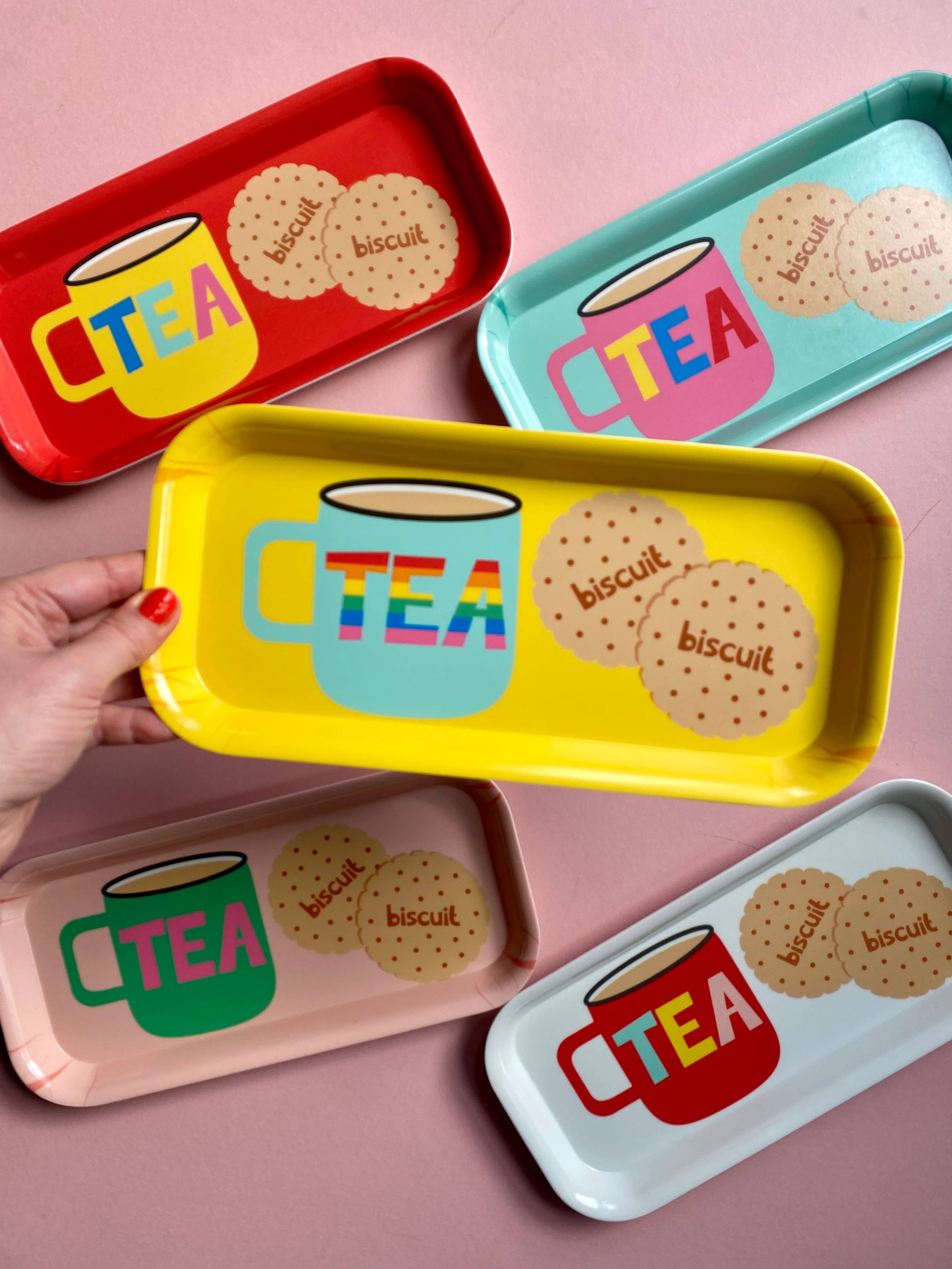 Poppekins - Wholesale Serving Tray - Tea and Biscuits Melamine Tray9