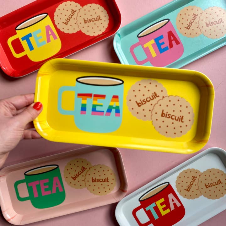 Poppekins - Wholesale Serving Tray - Tea and Biscuits Melamine Tray9