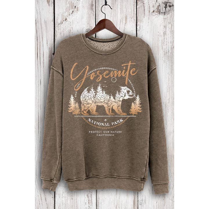 YOSEMITE NATIONALPARK MINERALSWEATSHIRTS for engroshandel hos HRTandLUV