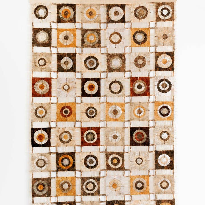 Unity Wild Silk Wall Hanging - Plant Dyed - 38"x55" for wholesale by Tanana Madagascar