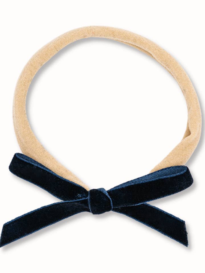 Saffier Mini Fluwelen hoofdband voor wholesale door Livy Lou Collection