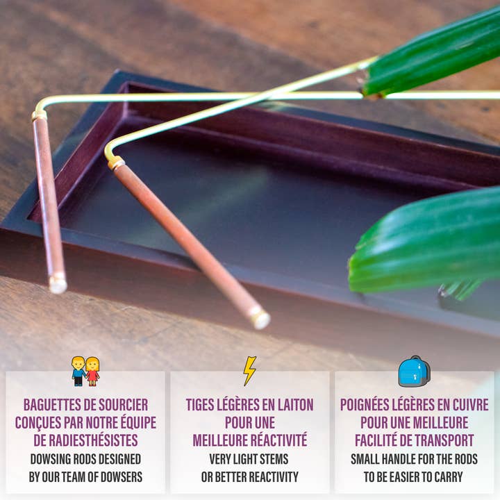 Vibratis - Wholesale Meditation Supplies - Brass eyebrow wands - fine copper handles