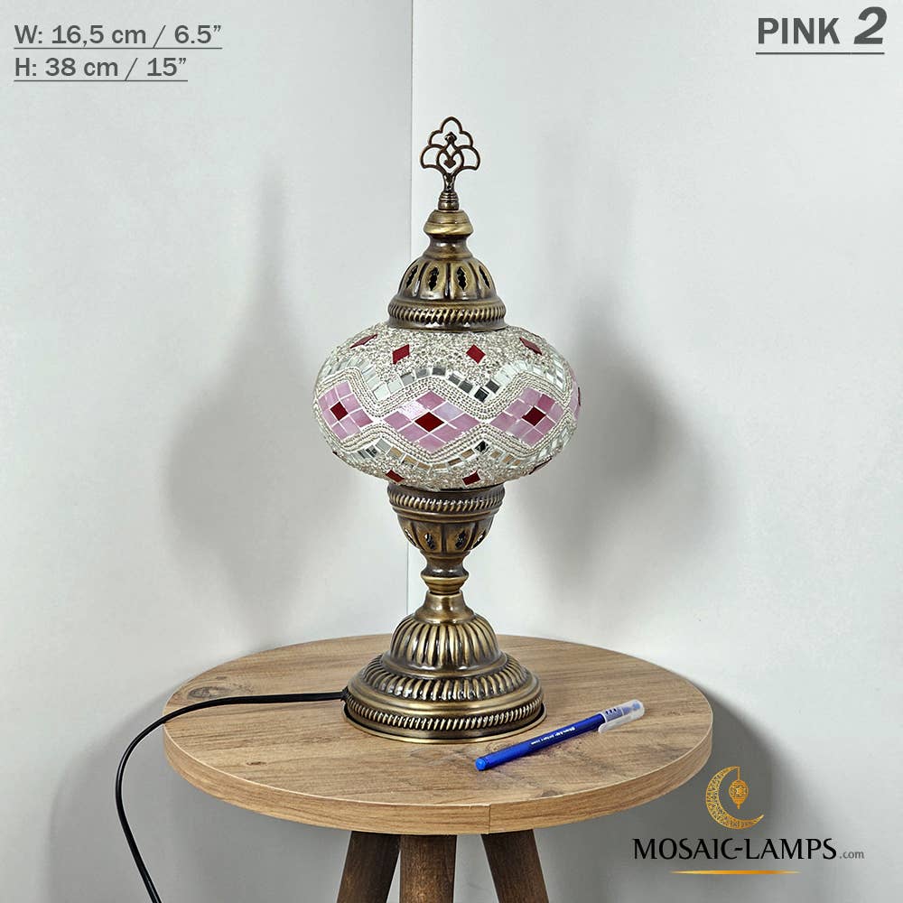 Mosaic Lamps - Vendita all'ingrosso Lampada da scrivania/d'accento - Lampada da tavolo grande a globo con mosaico turco, Marrakec, oltre 10 colori64