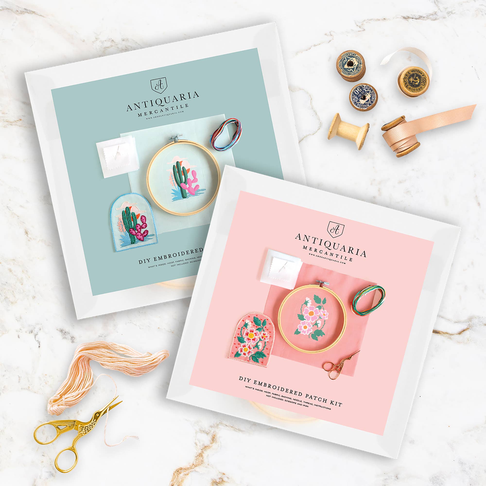 Antiquaria - Vente Accessoire de broderie/point de croix - Kit de bricolage : Kit de broderie de cactus2