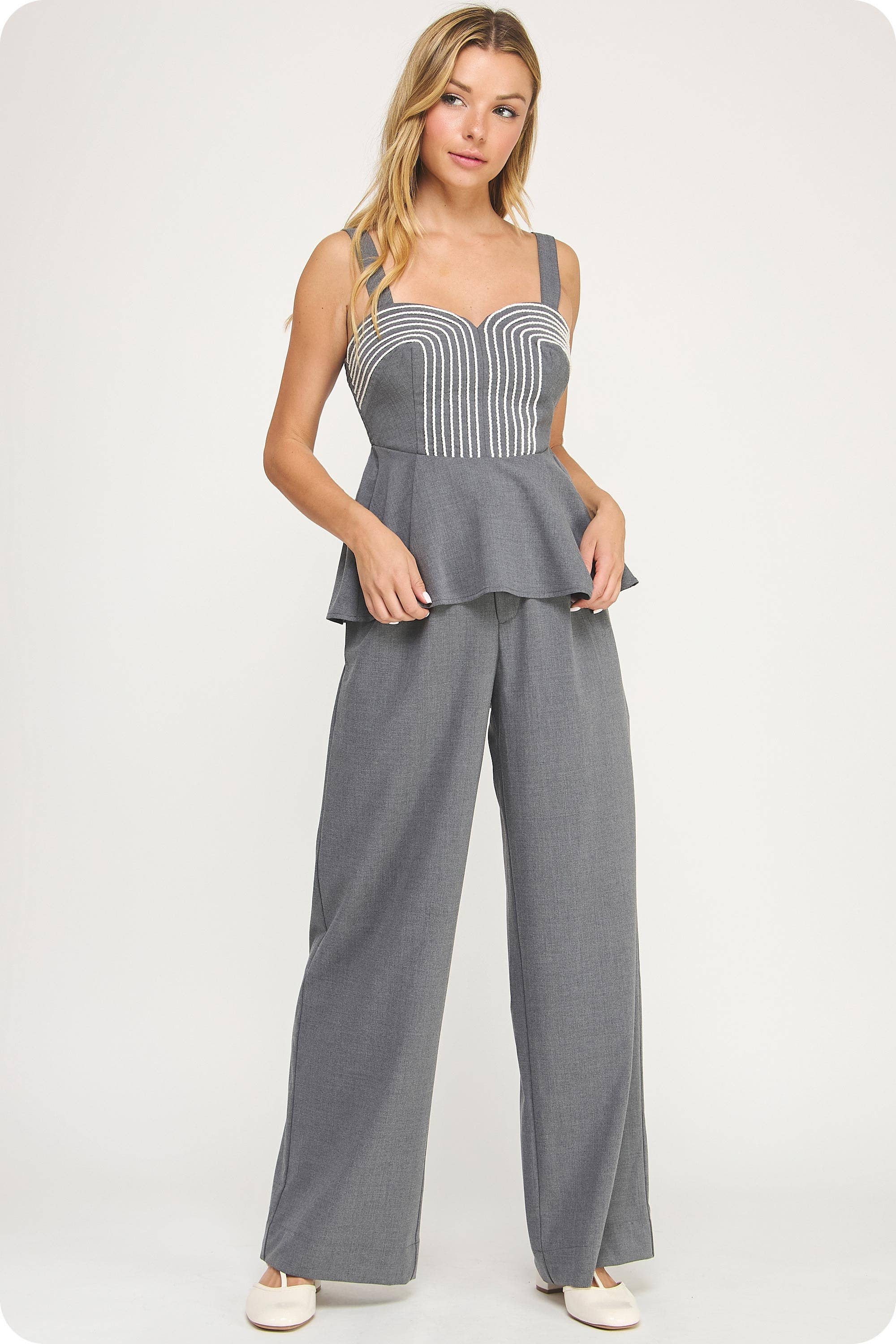 Strut & Bolt – wholesale Byxor - Dam – Kostymbyxor med vida ben19