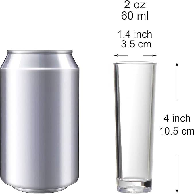 Youngever - Wholesale Cocktail/liquor glass - Youngever 6 Pack Plastic Shot Glass Set(2 Ounce)1