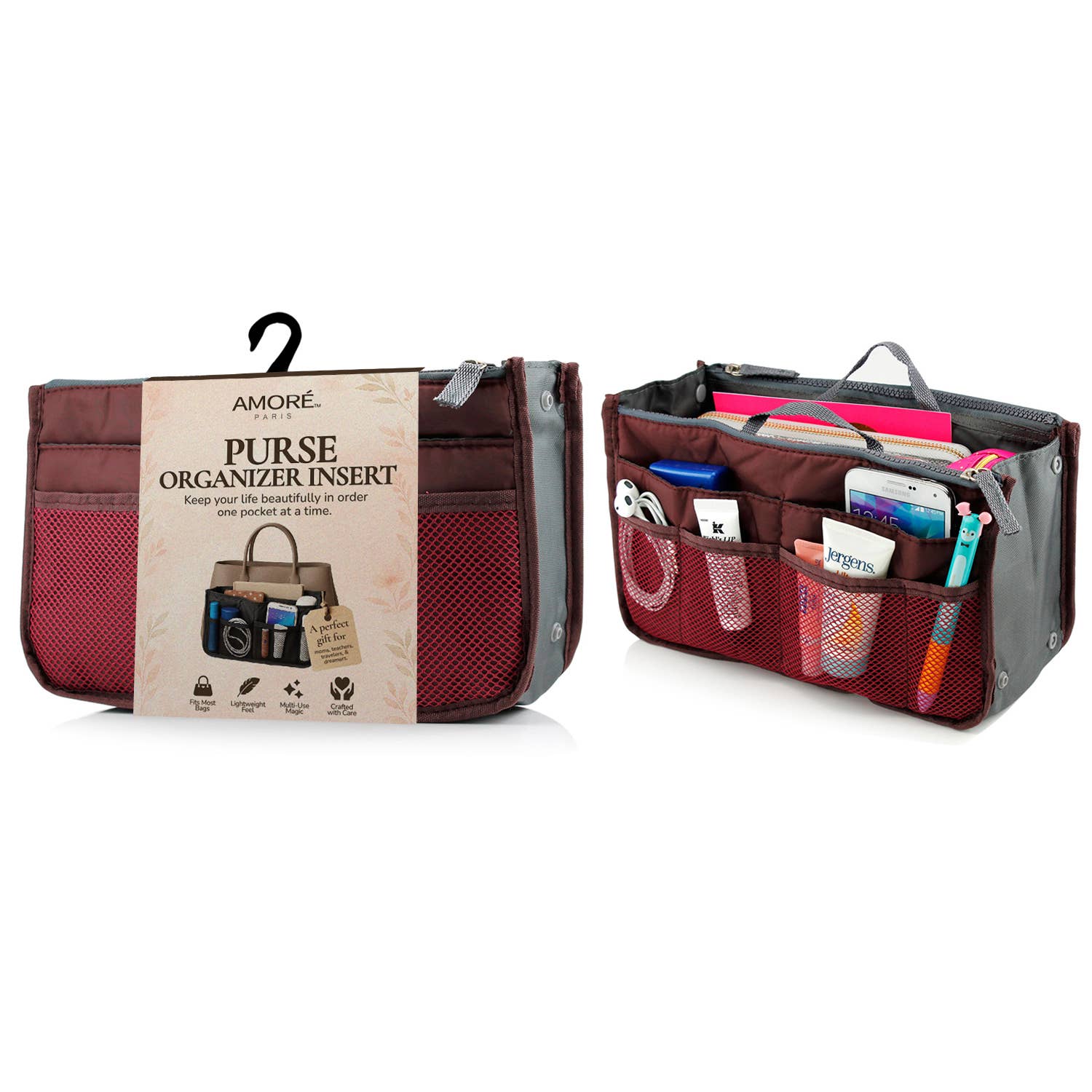 The American Gift Company (TAGCO) - Venta al por mayor Bolsa grande - Unisex - Organizador de Cosméticos Plegable para Bolso de Viaje9