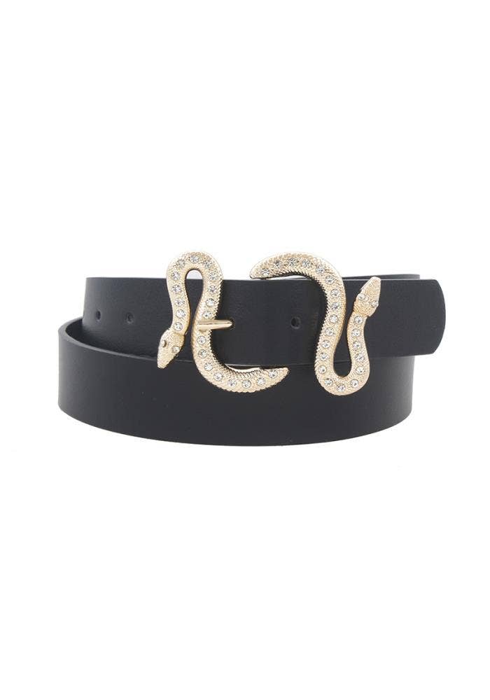 anbfashion – wholesale Belt – Women's – SWIRL SNAKE BUCKLE BELT IW-330132