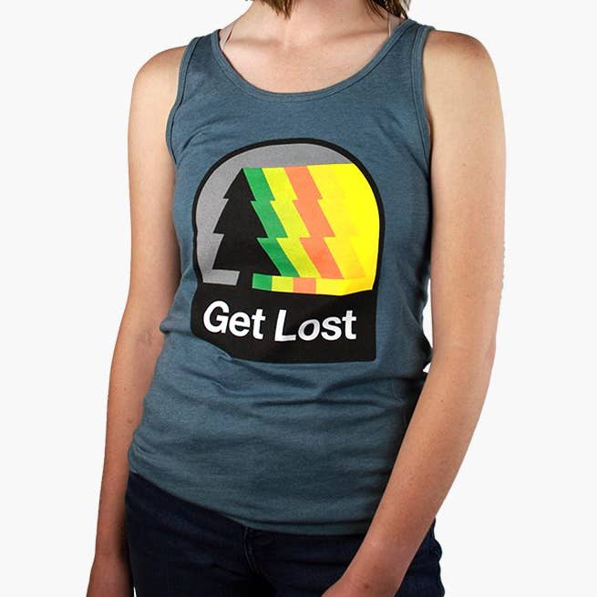 Get Lost — Débardeur unisexe Heather Slate pour la vente par Metal the Brand