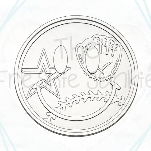 *NUEVO LANZAMIENTO* Molde Freshie de Inserciones de Caritas de Béisbol (DISEÑADOR ORIGINAL) para venta al por mayor de The Freshie Junkie, LLC