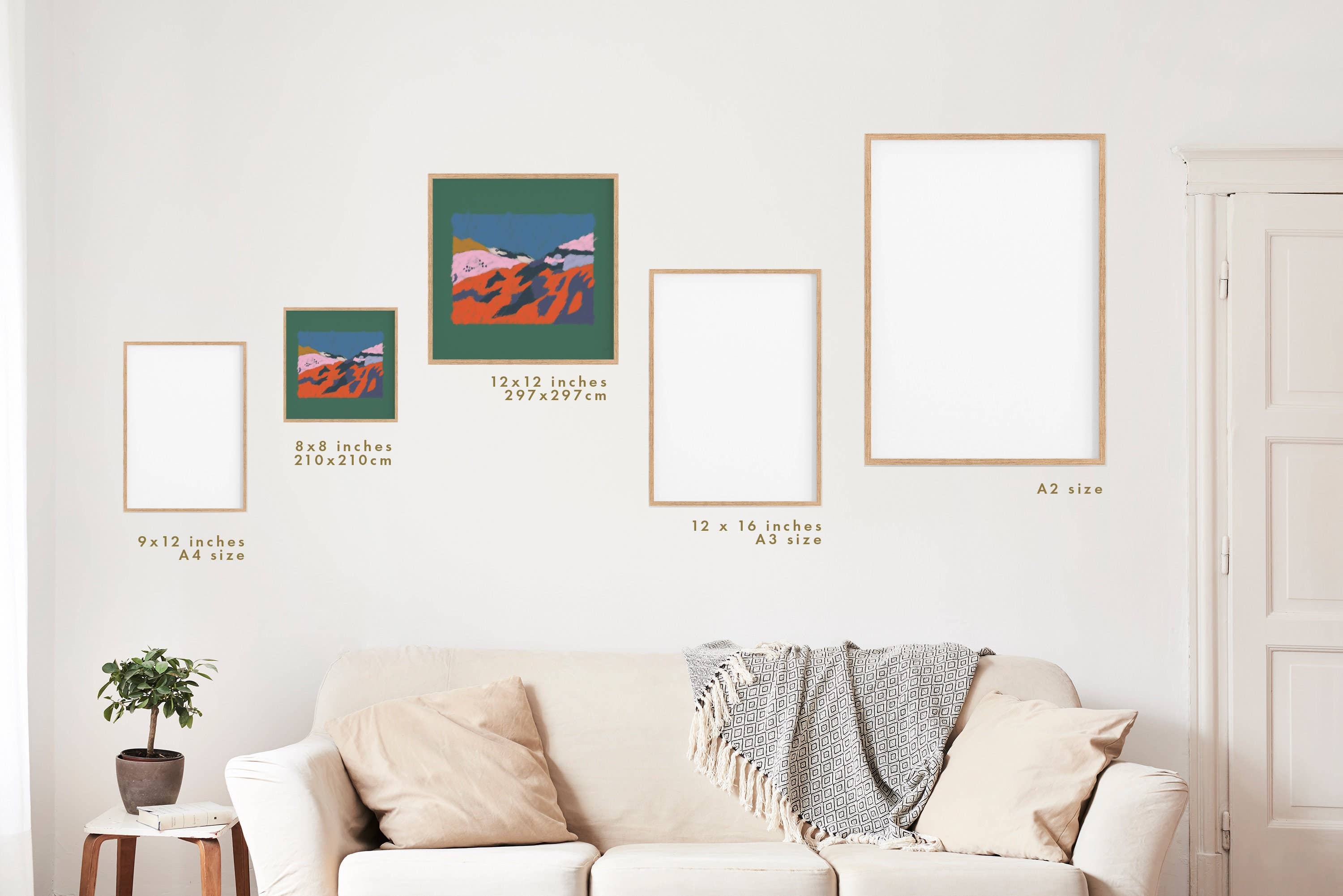 Emma Make - Wholesale Art Print - Ethiopian Ravine Print of African Landscape | Square Sizes3