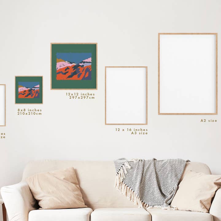 Emma Make - Wholesale Art Print - Ethiopian Ravine Print of African Landscape | Square Sizes3