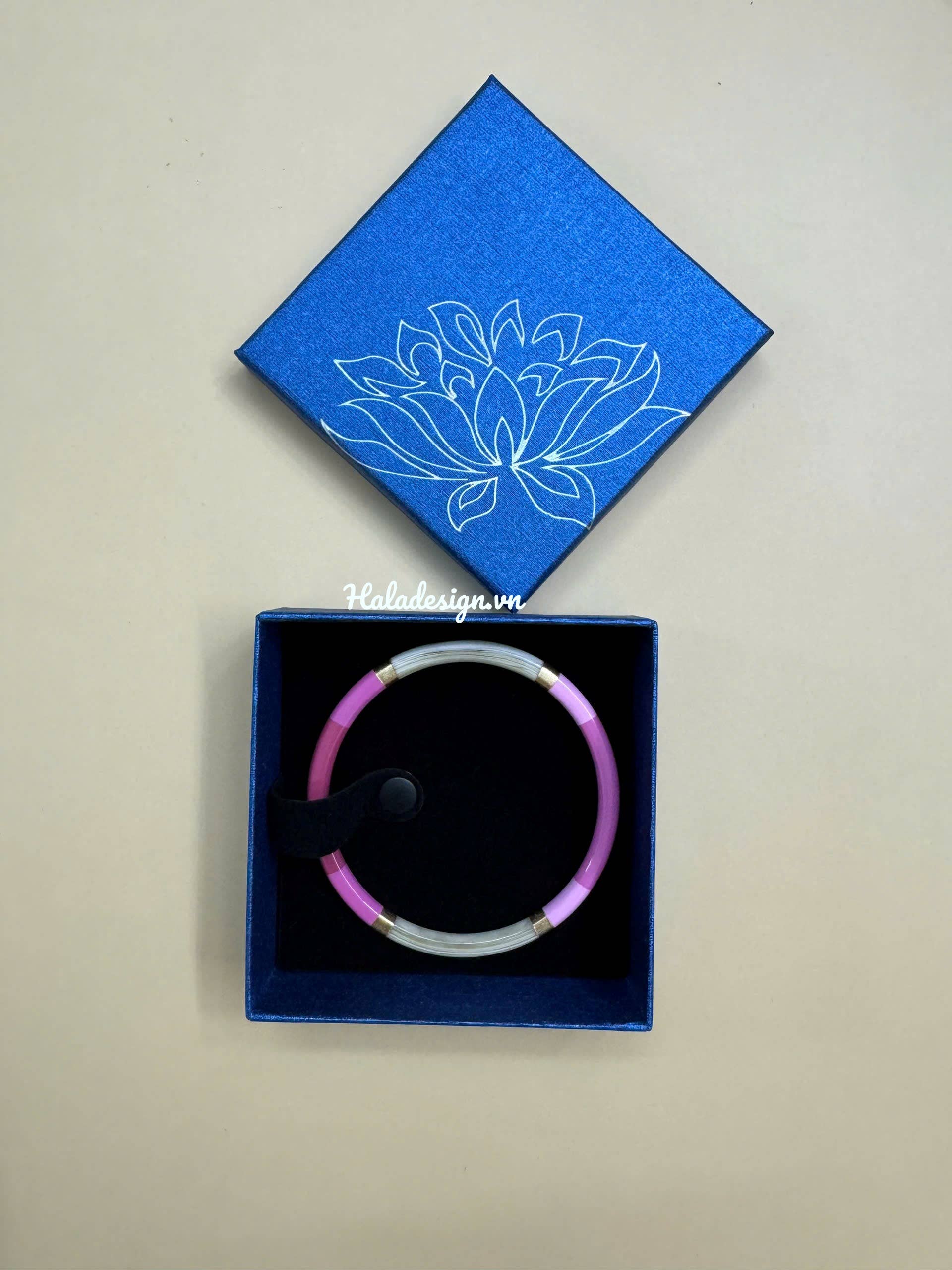 Hala Design - Wholesale Bangle Bracelet - Multi Color Horn Bangle H=6mm10