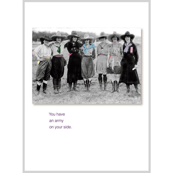 The Borealis Press Inc - Wholesale Encouragement Card - You have an army Encouragement Greeting Card