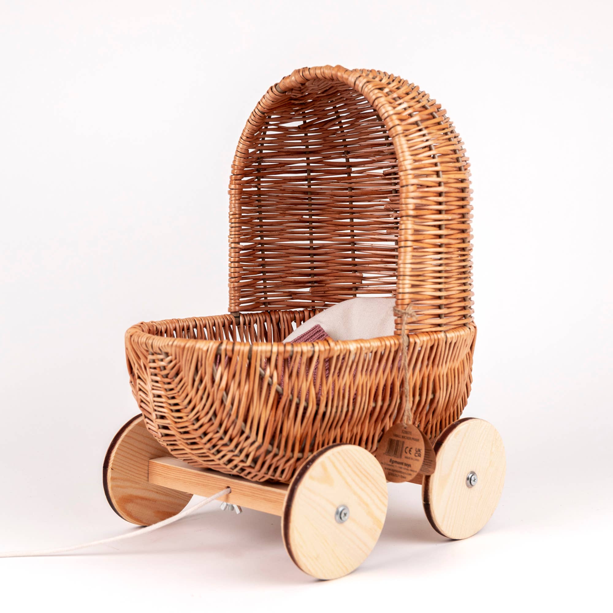 Egmont - Wholesale Doll Stroller - Kids - Small Wicker Pram