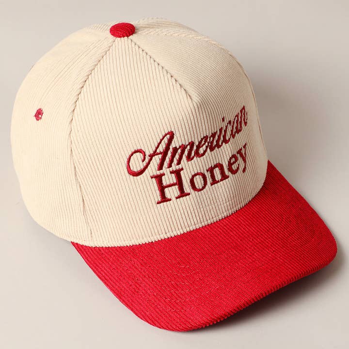 Fashion City - Wholesale Trucker Hat - Unisex - American Honey Corduroy Trucker Baseball Cap2