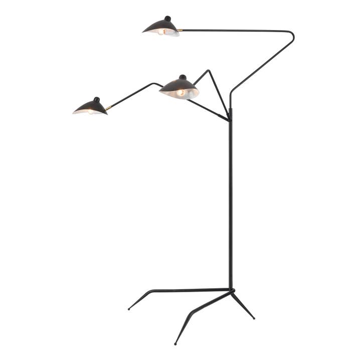 Elk Home - Wholesale Floor Lamp - Risley Matte Black 81.5'' High 3-Light Floor Lamp