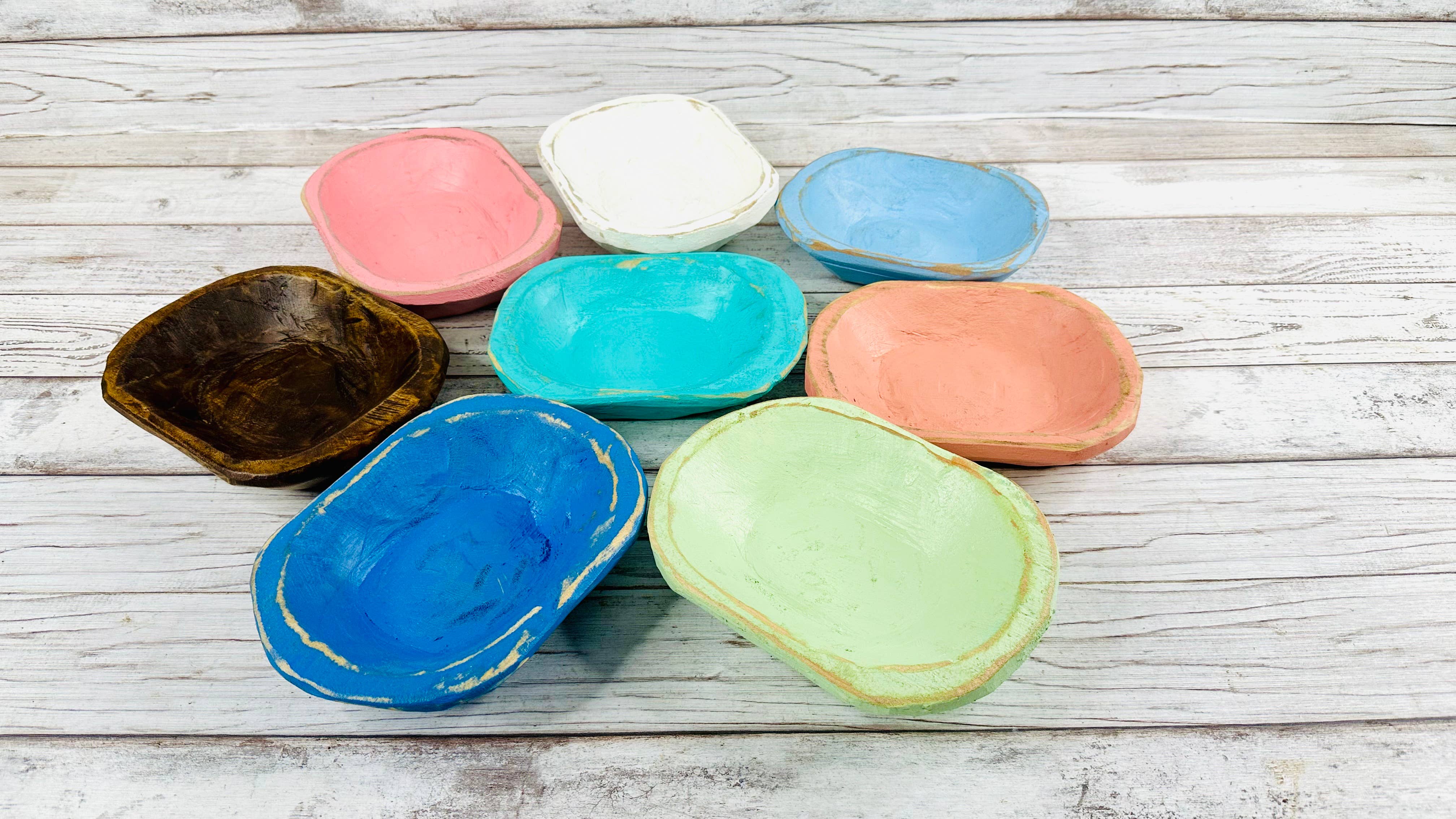 VALENTINA IMPORTS INC - Wholesale Candle Holder - Petite Oval  Dough  Bowl  Dough Bowl Candle Ready 8