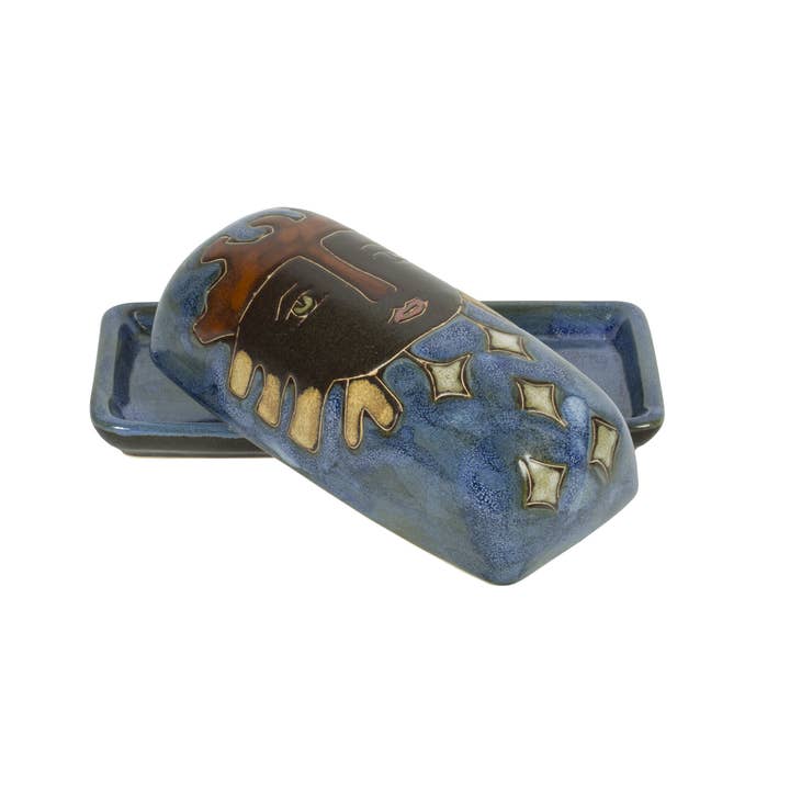 Galleyware - Wholesale Butter Dish - Mara Butter Dish - Celestial Blues