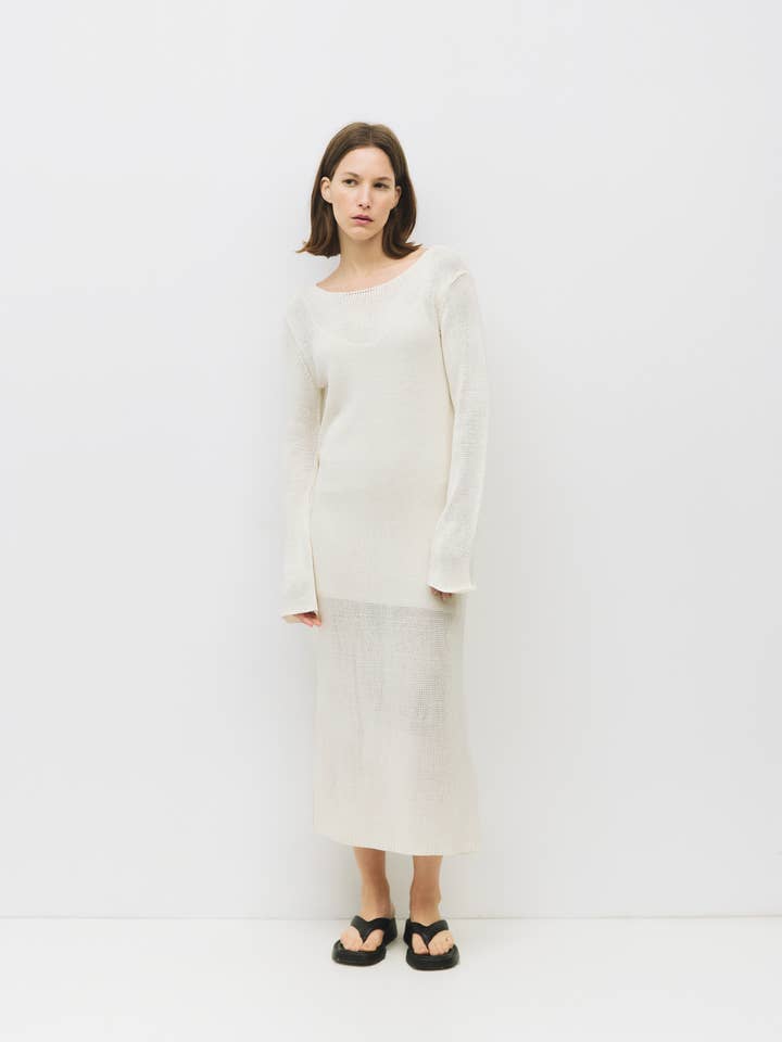 The Shauna Dress | Knit Long Sleeve Midi Dress for wholesale by MOD REF