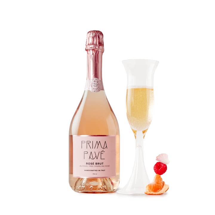 Prima Pavé - Wholesale Non-Alcoholic Spirits/Wine/Beer - Rose Brut - 12 Bottle Case