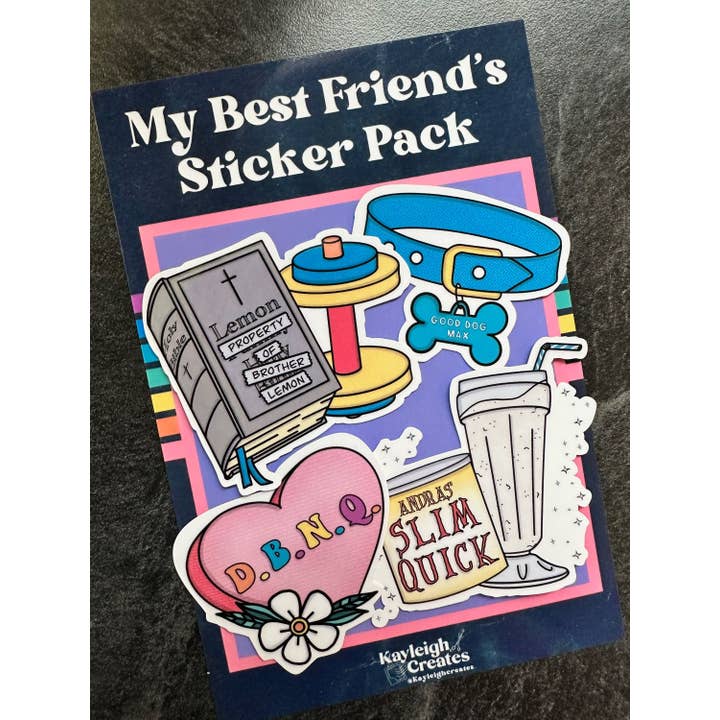 My Best Friend's Sticker Pack for wholesale by Kayleigh Creates
