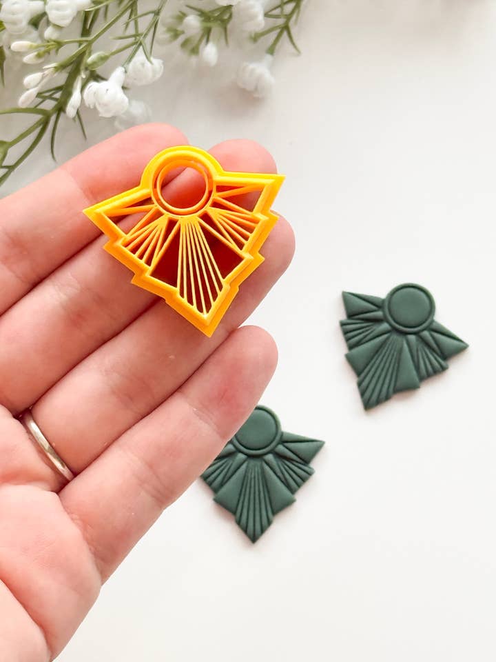 Boho Geometrische Vorm Polymeer Klei Snijder PCC1687 voor wholesale door Tera Clay