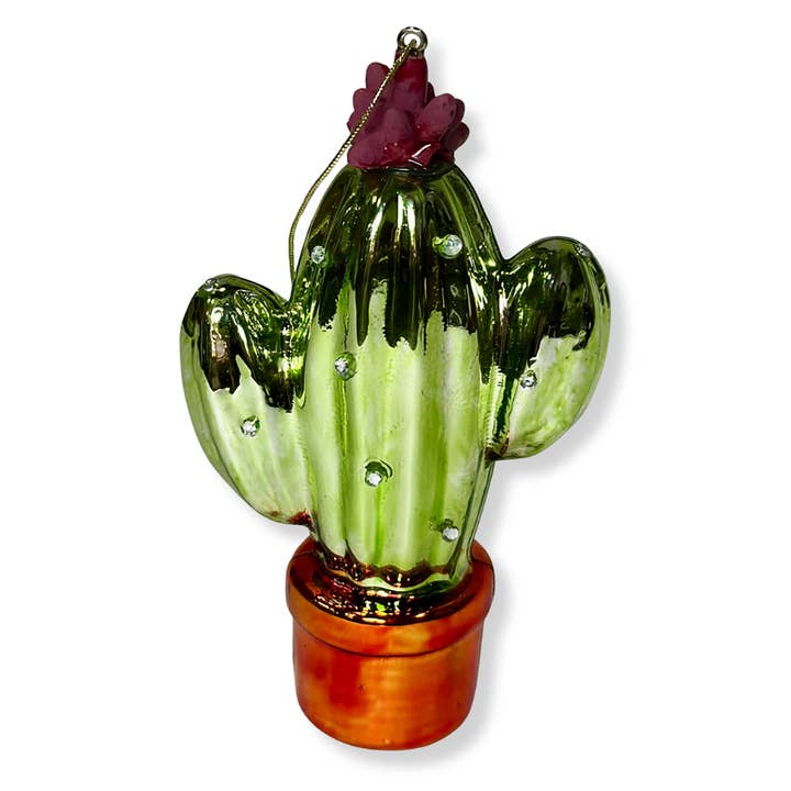 STP - Wholesale Ornament - Cactus Glass Christmas Tree Ornament