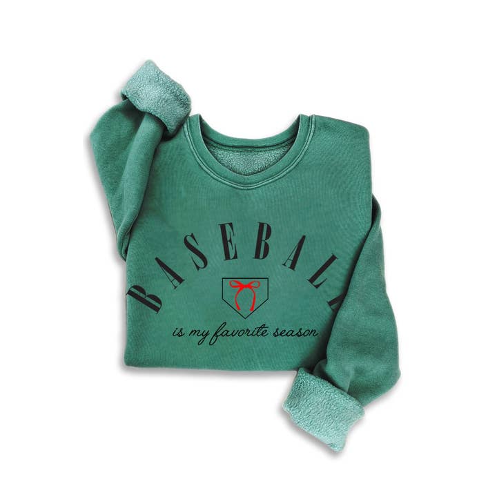 HRTandLUV - Wholesale Sweatshirt - Women's - BASEBALL MINERAL SWEATSHIRTS