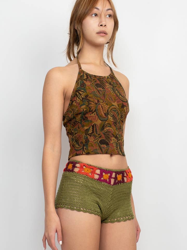 Top all'americana Groovy Paislety per la vendita all'ingrosso da parte di Lakhays Collection Inc.