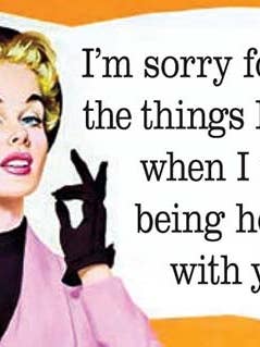 Magnet: I'm sorry for all the things I said when for wholesale by Ephemera