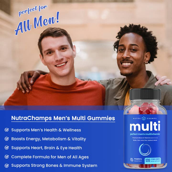 NutraChamps - Wholesale Oral Supplement/Vitamin - Men's Multivitamin Gummies2