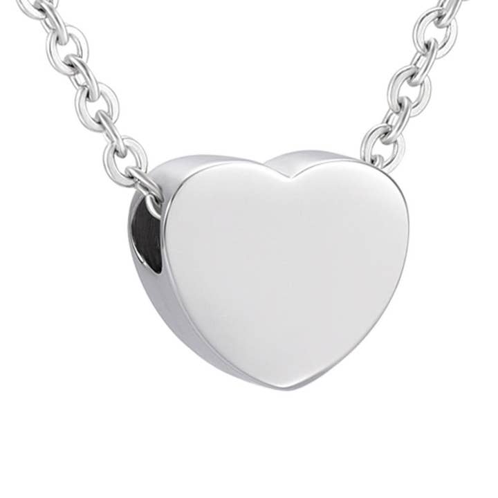 Heart Shaped Cremation Urn Necklace for wholesale by Cherished Emblems
