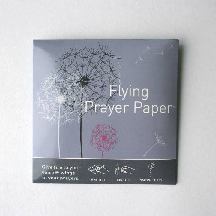 FLYING WISH PAPER ® - Wholesale Meditation Supplies - DANDELION PRAYER / Mini Kit / 15 WISH PAPER™ + Accessories